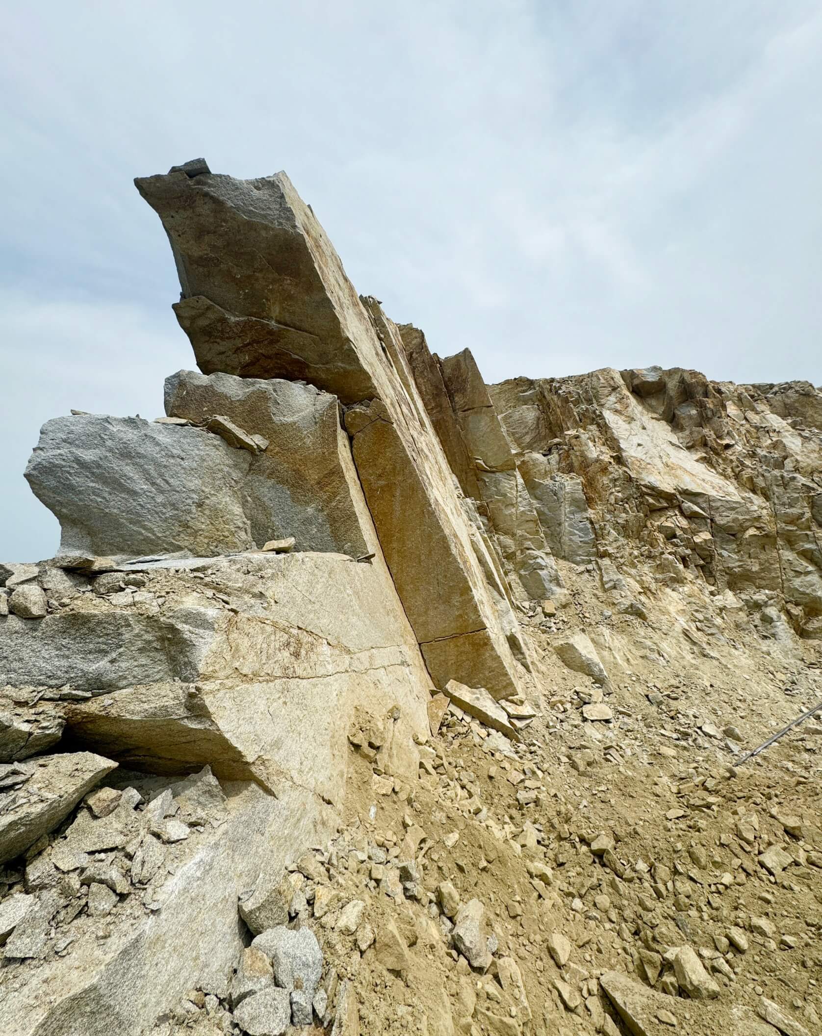 大島石の石切り場